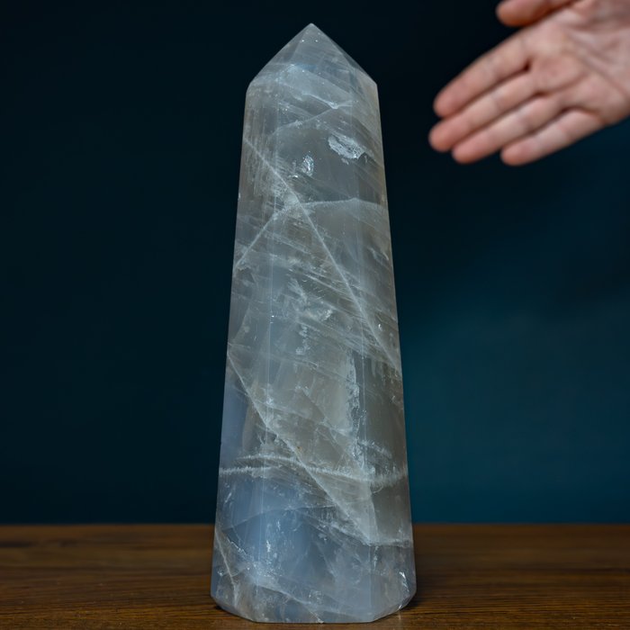 Natural Semi Transparent Smoky Quartz Obelisk, Brazil- 846.87 g