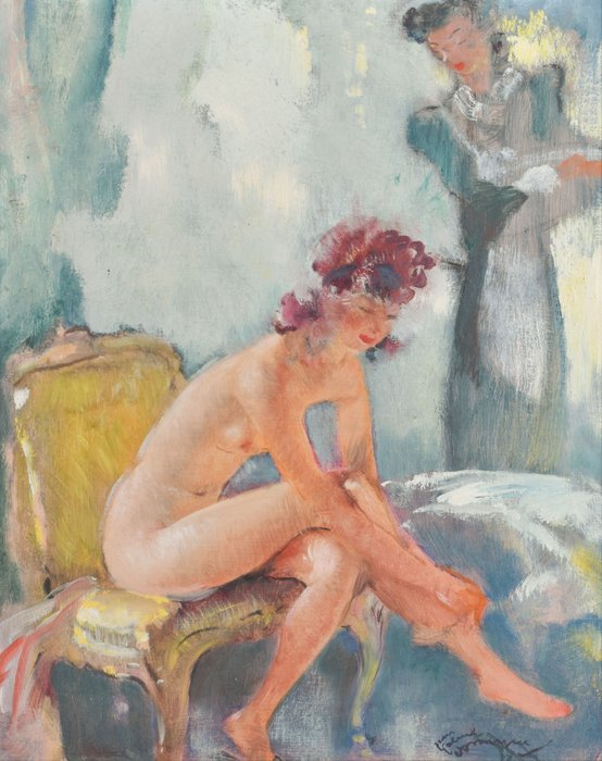 Jean Gabriel Domergue (1889-1962) - Getting undressed