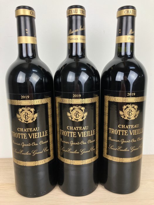 2019 Château Trotte Vieille - Saint-Émilion Grand Cru Classé - 3 Botellas (0,75 L)
