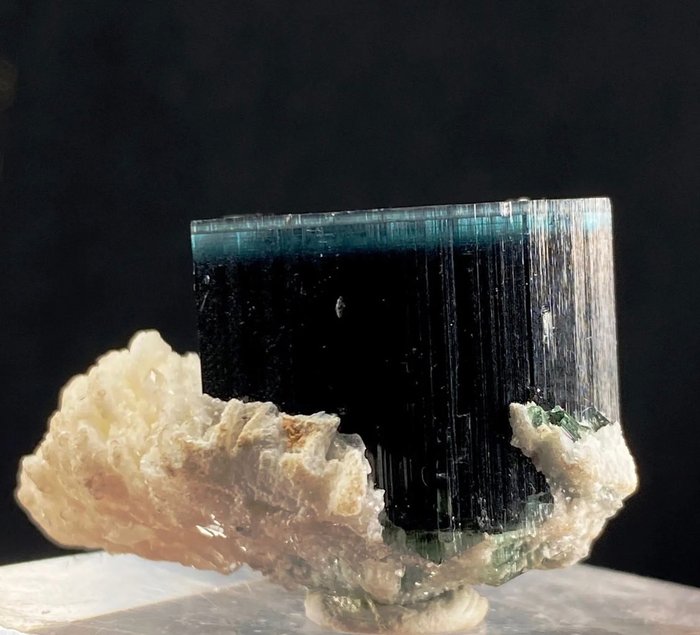 电气石 水晶 - 高度: 38 mm - 宽度: 23 mm- 27 g - (1)