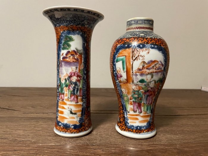 花瓶 - 瓷 - 中国 - Qianlong (1736-1795)
