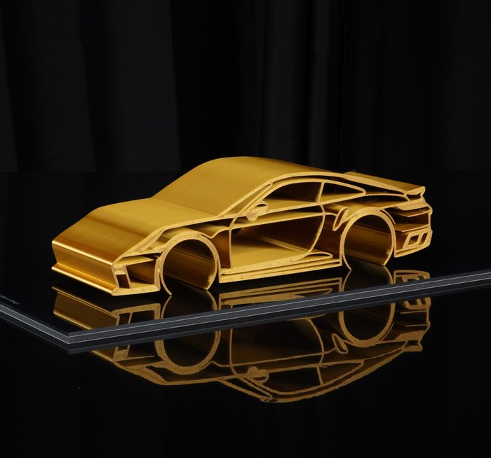 保时捷 911 Turbo S - 1/12 汽车雕塑 - 2/30 PCS - Legends Cars® - By Automobilia Art® - Art Sculpture - 2024