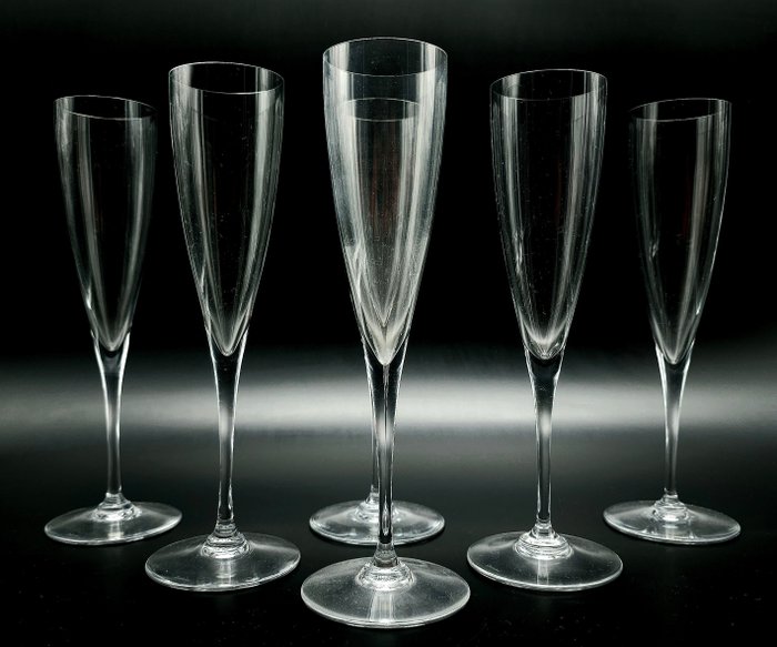 Baccarat - Champagne fluitje (6) - DOM PERIGNON - Kristal