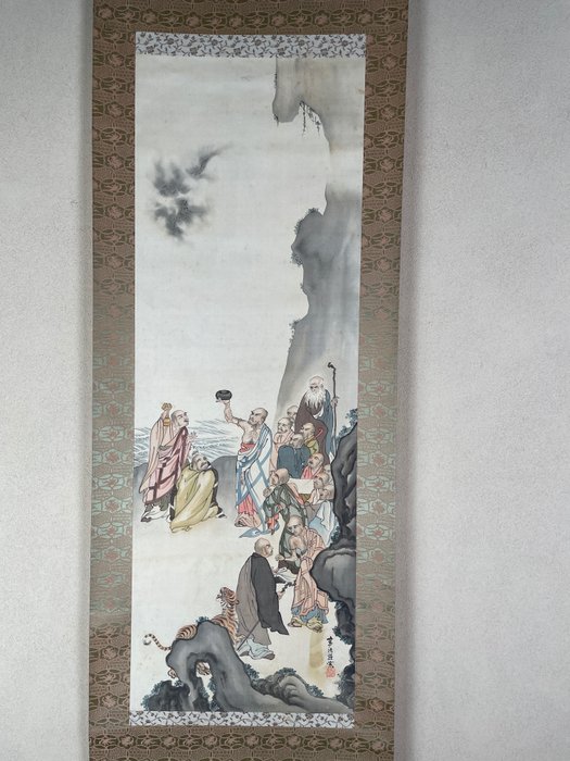 Jurokurakan 十六羅漢　仏画 - 奥村恭法 Okumura Kyōhō - Japan
