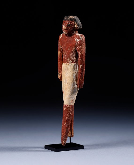 古埃及 木 埃及模特兒 - 18.5 cm