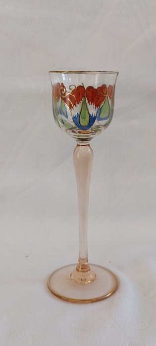Spiritus sæt - Art Nouveau likørglas - Glas