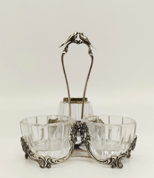 Raddi Renato - Hors d'oeuvre set - .800 silver, Glass