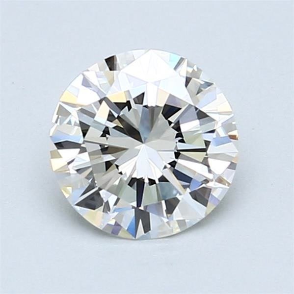 1 pcs 鑽石 - 1.03 ct - 圓形 - H(次於白色的有色鑽石) - VVS2