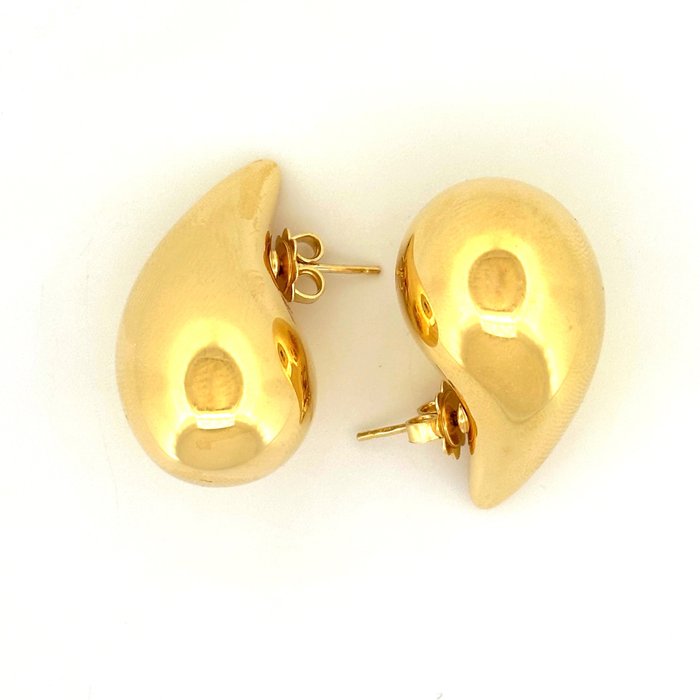 Teardrop Earrings - 8.2 gr - 18 Kt - Ohrringe - 18 kt Gelbgold 