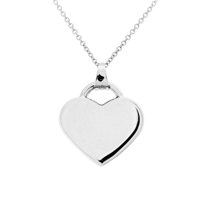 No Reserve Price - Necklace with pendant White gold 
