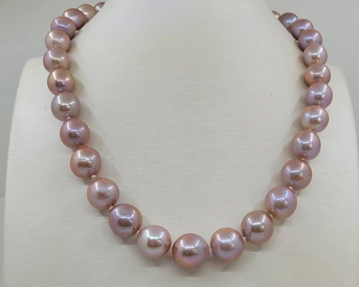 Bez ceny minimalnej
 - Naszyjnik Fioletowe perły słodkowodne Edisona o wymiarach 11 x 13 mm 