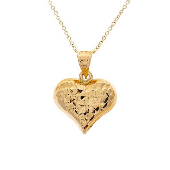 No Reserve Price - Necklace with pendant Yellow gold 