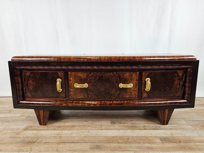 Console table - 桃花心木根裝飾藝術梳妝台 - Burrwood, 桃花心木, 黃銅
