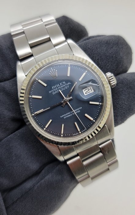 Rolex - Vintage Datejust Navy Blue Dial 1601 - 1601 - Mænd - 1970-1979