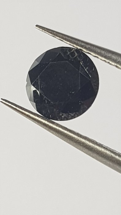 1 pcs 鑽石 - 1.70 ct - 明亮型 - 艷黑色 - 不適用