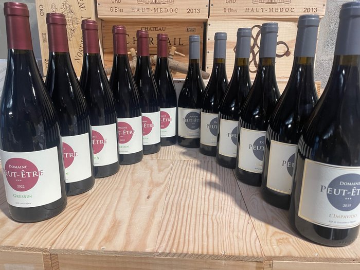 2019 Domaine Peut-être Cuvée l’Impavido et cuvée Gressin 2022 - 朗格多克, 聖吉揚沙漠 - 12 瓶 (0.75L)