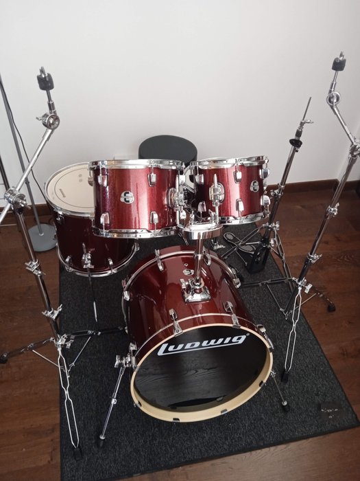 Ludwig - Lcee 200-25 element Evolution Red wine Sparkle - Σετ τυμπάνων