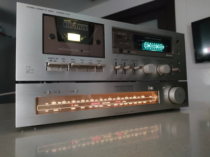 Luxman - K-5A Magnétophone-lecteur de cassettes, Tuner T2 - Ensemble hi-fi