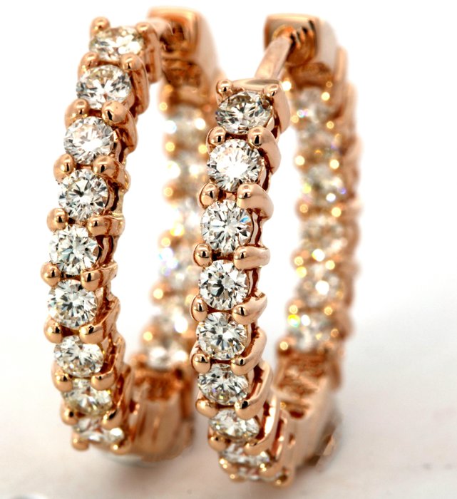 Hoop earrings Diamond