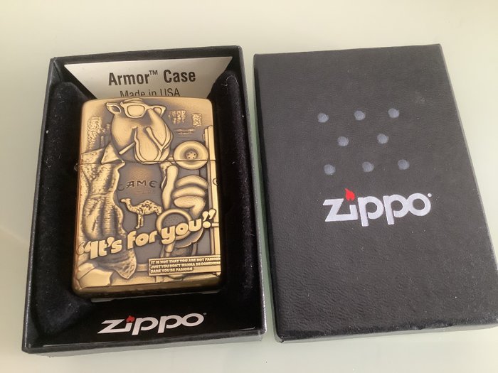 Zippo - 芝宝 - Camel - 口袋打火机 - 黄铜