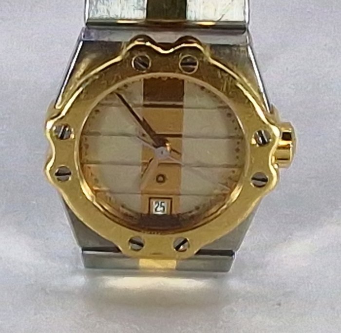 Chopard Geneve - Stahl/Gold Schmuckarmbanduhr - St. Moritz - 6-eckig - geschraubt - Damen - Schweiz um 1990