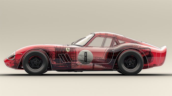 I_KONIQ (1969) - Ferrari 250 GTO - X-ray Contrast