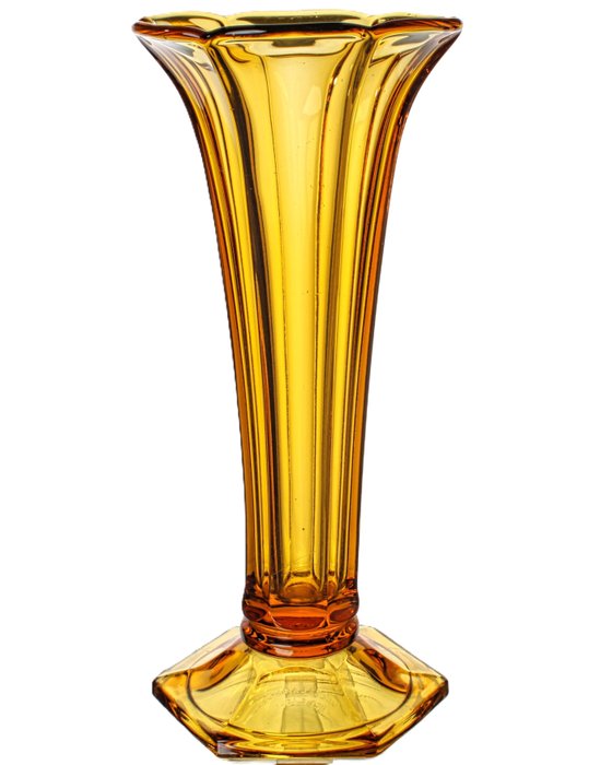 Val Saint Lambert - Charles Graffart - Vase -  Großes Luxval-Modell „Americain“ 1935  - Gepresstes Glas