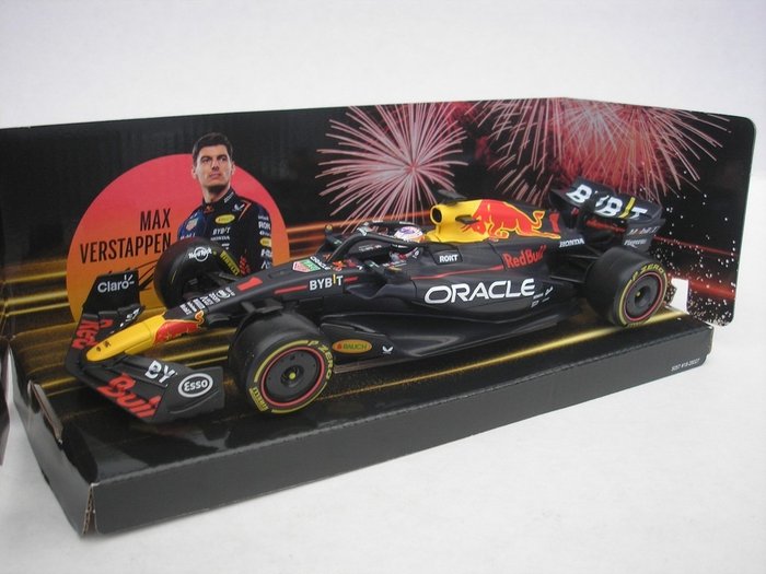 Bburago 1:24 - 1 - Miniatura de carro de corrida - Oracle Red Bull Racing RB19 #1 2023 Max Verstappen - Edição limitada