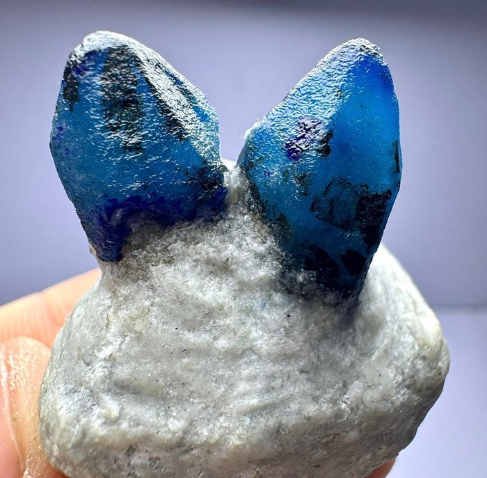 Afghanit Kristalle auf Muttergestein - Höhe: 44 mm - Breite: 33 mm- 48 g - (1)