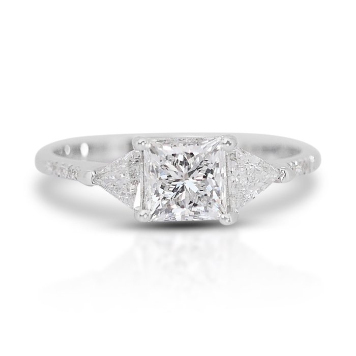 Ring Hvidguld Diamant - Diamant 