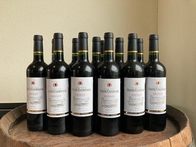 2018 Chateau Haute-Courtiade - Bordeaux - 12 Flasker  (0,75 l)