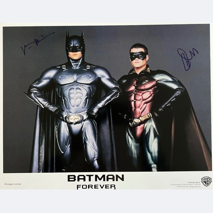 Batman Forever - Double Signed by Val Kilmer (Batman) and Chris O'Donnell (Robin)