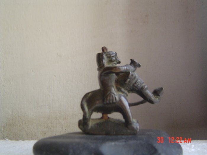 Călăreț pe elefant - Bronz - India - secolul al XVIII-lea - al XIX-lea