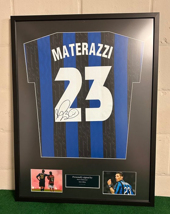 Inter - Italienische Fußball-Liga - Materazzi - Fußballtrikot