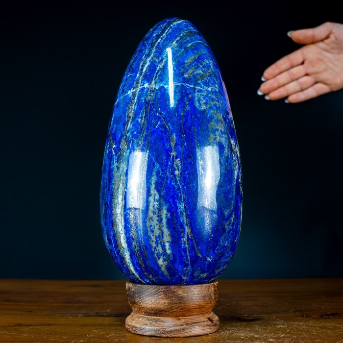Naturlig Large AAA++ Royal Blue Lapis Lazuli Ägg- 5234.67 g