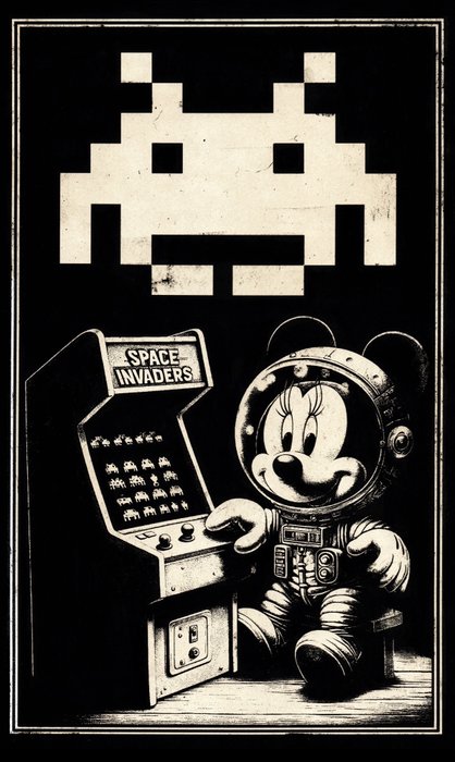 Æ (XX-XXI) - “Space Invaders”, (2024) - Signed, numbered & CoA