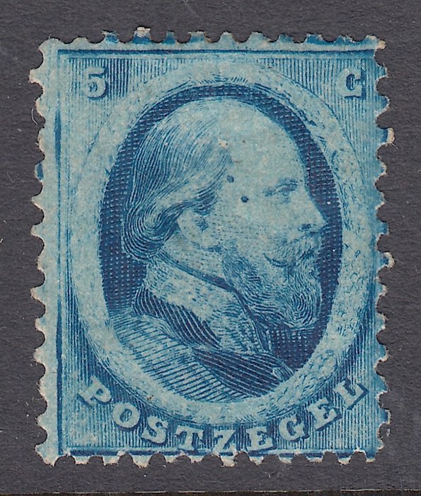 Nederland 1864 - Koning Willem III, met variëteit - NVPH 4