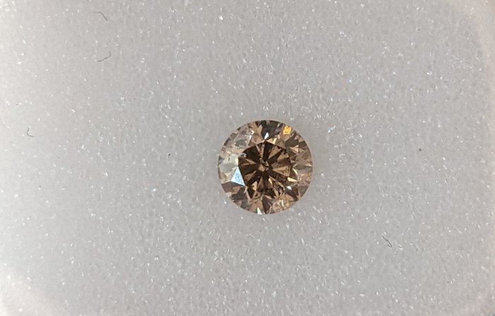 Diamant - 0.31 ct - Rund - Light Brown - SI3, No Reserve Price