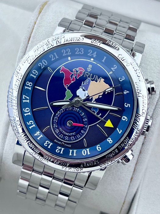 Corum - NO RESERVE PRICE -Classical GMT World Time Automatic Blue - - 没有保留价 - 983.201.20 - 男士 - 2000-2010
