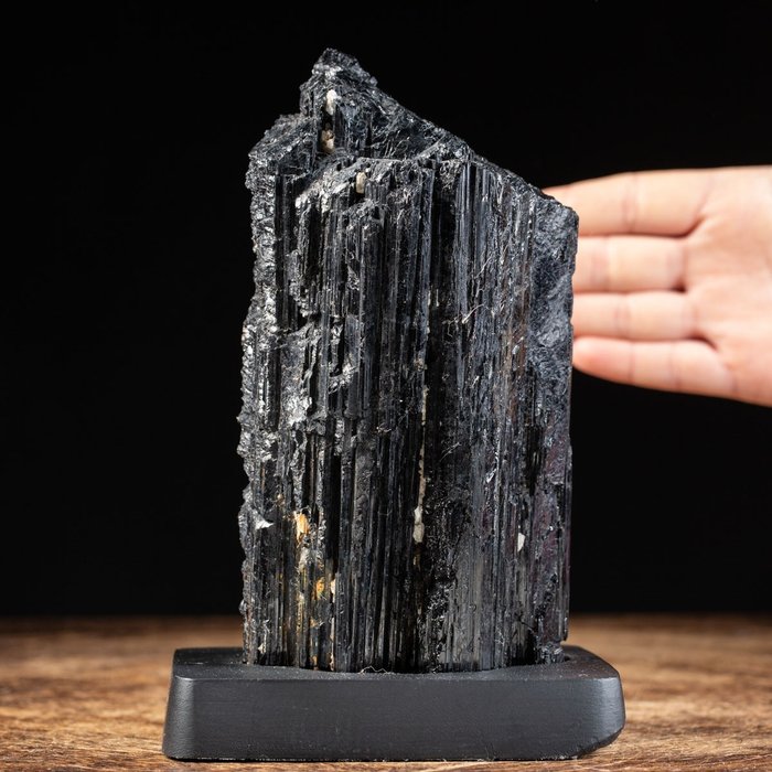 Erős fekete energia Fekete turmalin - Első választás - Minas Gerais - Magasság: 175 mm - Szélesség: 95 mm- 2394 g