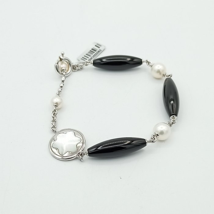 Montblanc - Military armband - Mother of pearl & Onyx bracelet