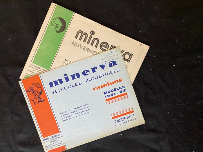 Brochure - Minerva - Minerva Lorries & Tractors - 1931