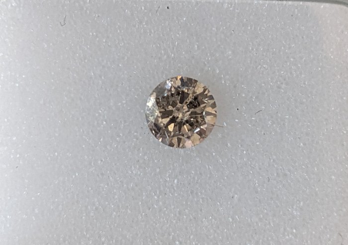 Diamant - 0.28 ct - Rund - Light Grey - I1, No Reserve Price