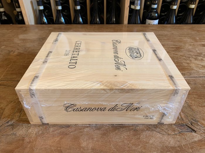 2018 Casanova di Neri, Cerretalto - Brunello di Montalcino - 3 Flasker  (0,75 l)