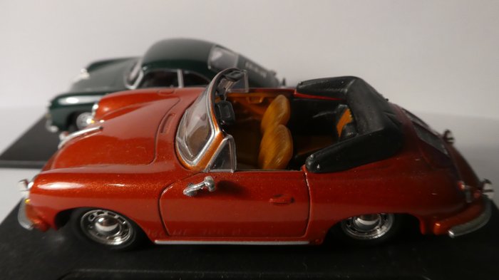 DeAgostini 1:43 - 2 - Coche a escala - Porsche 356A Coupe und 356B Cabrio 1959 - Golpe clásico