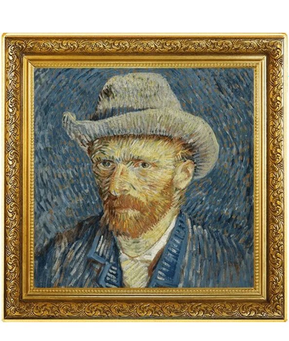 纽埃. 1 Dollar 2023 170th Anniversary of Vincent Van Gogh - Self-Portrait, 1 Oz (.999) Proof