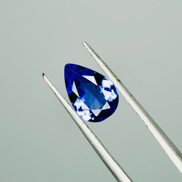 niebieskawy fiolet *bez rezerwy* Tanzanit - 1,39 ct