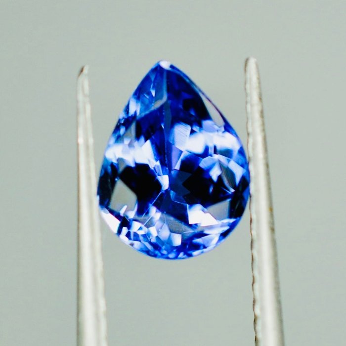 blåviolett *ingen reserv* Tanzanit - 1,29 ct