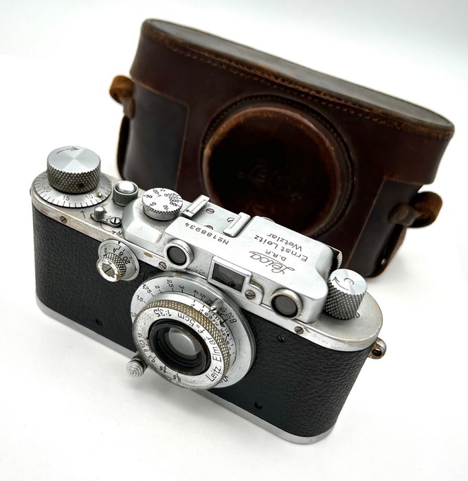 Leica IIIa 1936 + Elmar 50mm f.3.5 Analogt kamera
