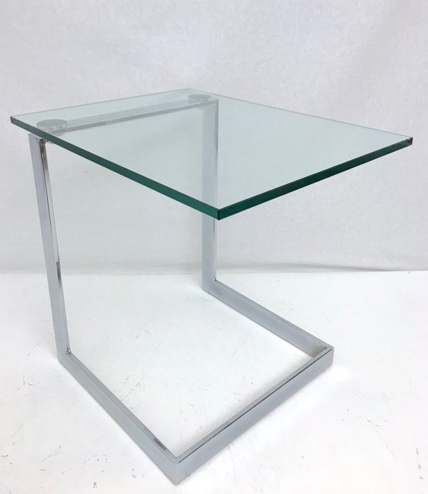 Gebra - 边桌 - 玻璃, 钢, 镀铬